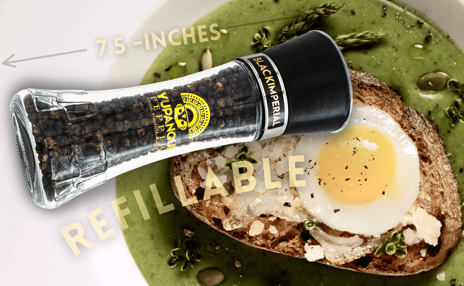 black pepper grinder refillable