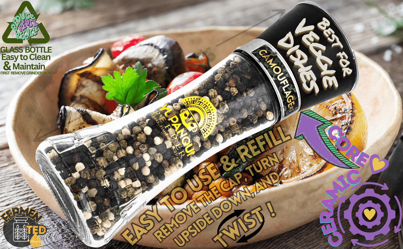 peppercorn medley grinder refillable