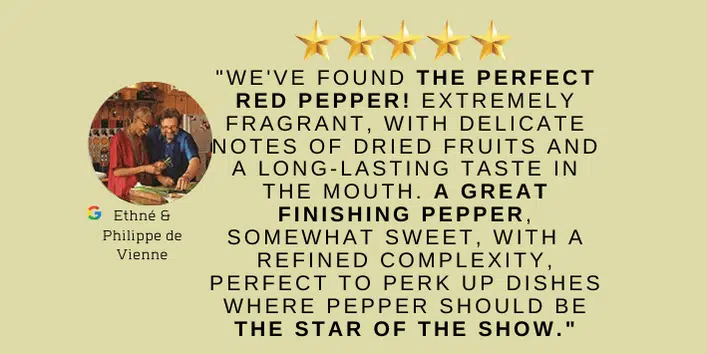 Yupanqui Peppercorns inspiring memorable gourmet dining.