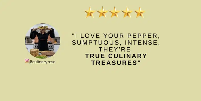 Home chef enjoying Yupanqui gourmet peppercorns.