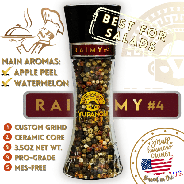 Rainbow Peppercorn Grinder 3.5oz refillable
