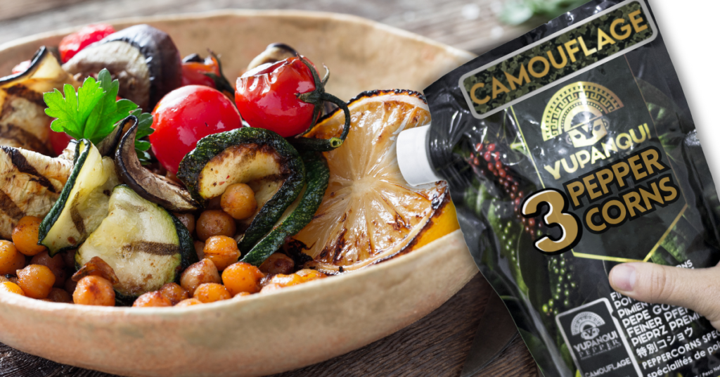 black, white and green peppercorns medley Camouflage